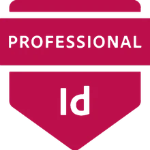 Adobe Certified Professional badge: InDesign