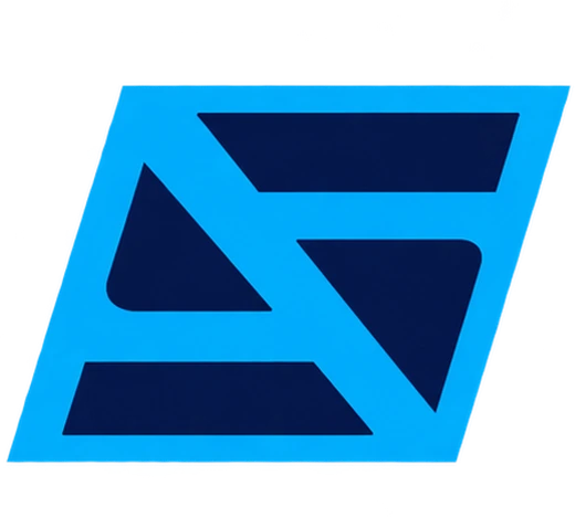 Logo concept 6: an italic S inside a slanted frame