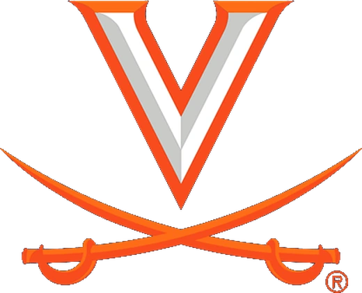 University of Virginia athletics mark: a V above crossed sabers